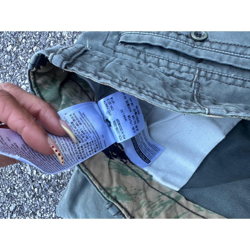 Levis Mens Cargo Pants W36 L30 Blue Grey Camo Lined Utility Workwear 13786-0006 - Picture 7 of 9